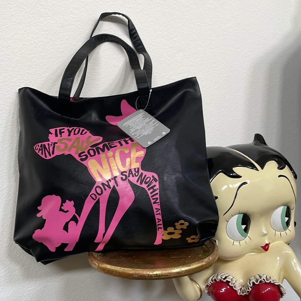 Disney Bambi and Thumper Tote Bag Say Something Nice